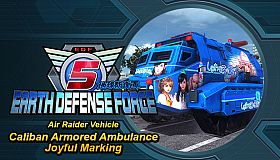 EARTH DEFENSE FORCE 5 - Air Raider Vehicle: Caliban Armored Ambulance Joyful Marking