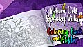 Hidden Cats in Spooky Village - Coloring Book and Poster