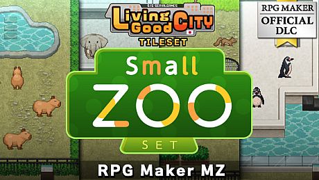 RPG Maker MZ - SERIALGAMES LivingGoodCity Tileset - Small Zoo Set DLC