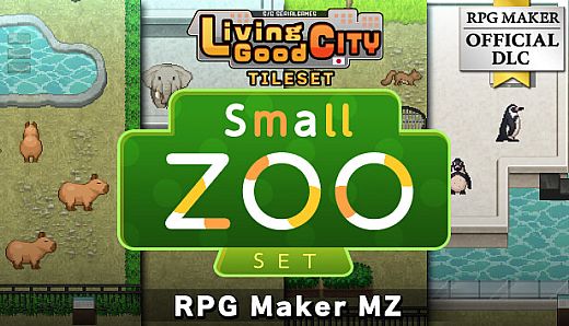 RPG Maker MZ - SERIALGAMES LivingGoodCity Tileset - Small Zoo Set