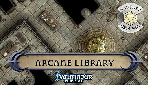 Fantasy Grounds - Pathfinder RPG - Pathfinder Flip-Mat - Arcane Library