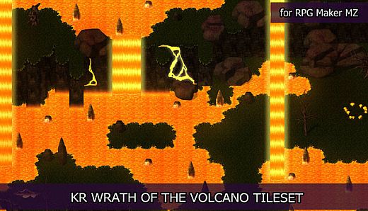 RPG Maker MZ - KR Wrath of the Volcano Tileset