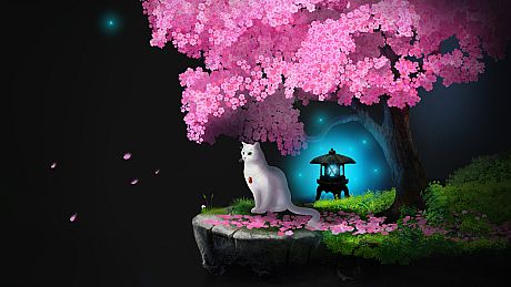 Cat and Ghostly Road (Windows) Game