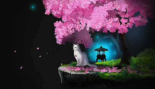 Cat and Ghostly Road