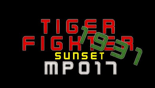 Tiger Fighter 1931 Sunset MP017