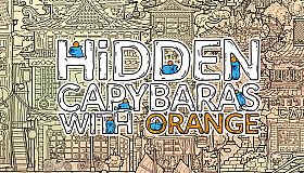 Hidden Capybaras with Orange