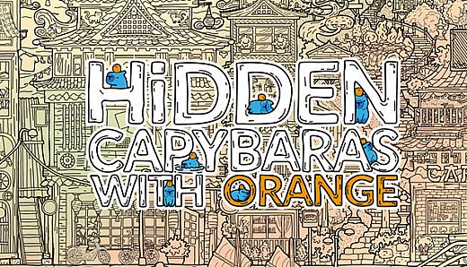 Hidden Capybaras with Orange