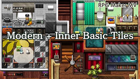 RPG Maker MV - Modern + Inner Basic Tiles DLC