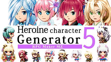 RPG Maker MZ - Heroine Character Generator 5 for MZ DLC