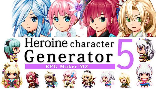 RPG Maker MZ - Heroine Character Generator 5 for MZ