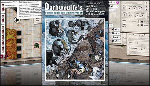 Fantasy Grounds - Darkwoulfe's Volume 30 - Giants of Ice and Stone (Token Pack)