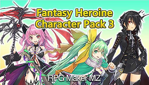 RPG Maker MZ -  Fantasy Heroine Character Pack 3