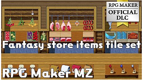 RPG Maker MZ - Fantasy store items tile set DLC