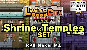 RPG Maker MZ - SERIALGAMES Living Good City Tileset - Shrine and Temples SET