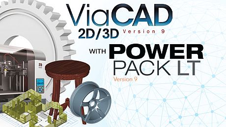 Punch! ViaCAD 2D/3D v9 + 3D Printing PowerPack LT Game
