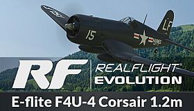 RealFlight Evolution - E-flite F4U-4 Corsair 1.2m