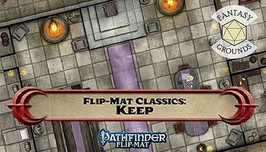 Fantasy Grounds - Pathfinder RPG - GameMastery Flip-Mat - Classic Keep