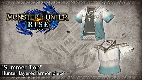 Monster Hunter Rise - "Summer Top" Hunter layered armor piece DLC