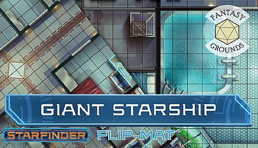 Fantasy Grounds - Starfinder RPG - FlipMat - Giant Starship