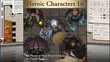 Fantasy Grounds - Heroic Characters 16 (Token Pack) DLC