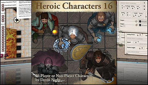 Fantasy Grounds - Heroic Characters 16 (Token Pack)