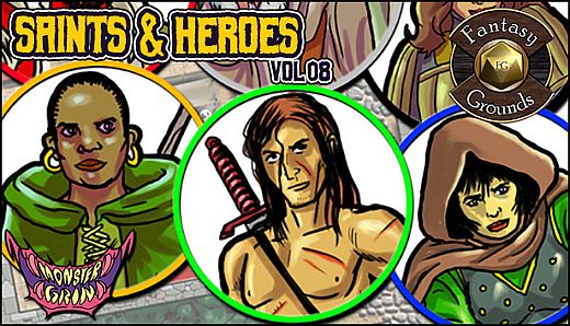 Fantasy Grounds - Saints and Heroes, Volume 8 (Token Pack)