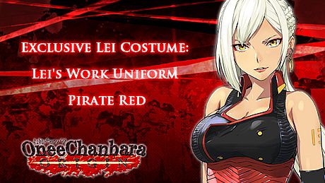 OneeChanbara ORIGIN - Exclusive Lei Costume: Lei's Work Uniform Pirate Red DLC