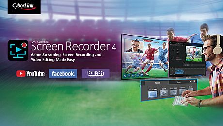 Cyberlink Screen Recorder 4  - Record your games, RPG, car game, shooting gameplay - Game Recording and Streaming Software Game