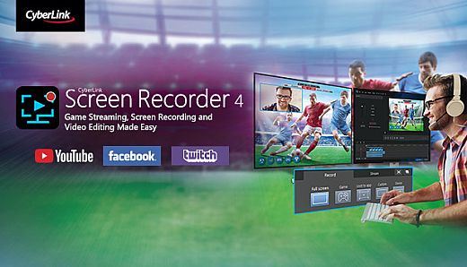 Cyberlink Screen Recorder 4  - Record your games, RPG, car game, shooting gameplay - Game Recording and Streaming Software
