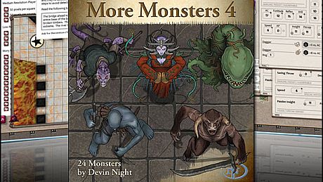 Fantasy Grounds - More Monsters 4 (Token Pack) DLC