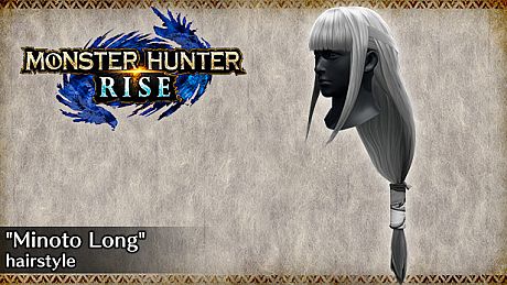 Monster Hunter Rise - "Minoto Long" hairstyle DLC