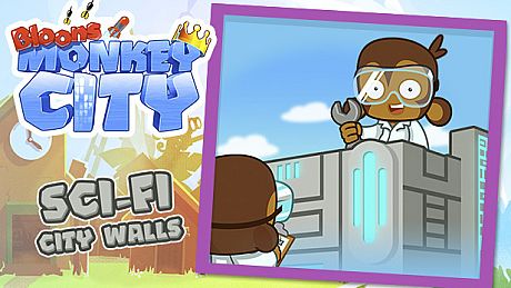 Bloons Monkey City - Sci-Fi City Walls DLC