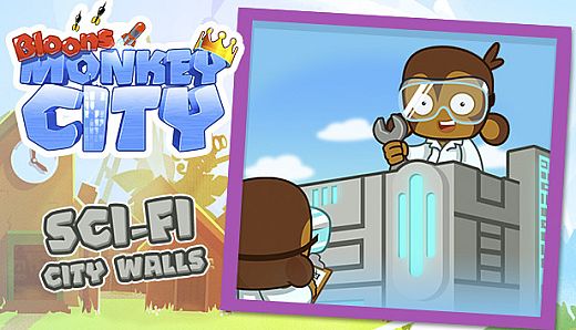 Bloons Monkey City - Sci-Fi City Walls