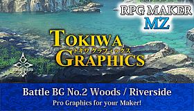 RPG Maker MZ - TOKIWA GRAPHICS Battle BG No.2 Woods/Riverside