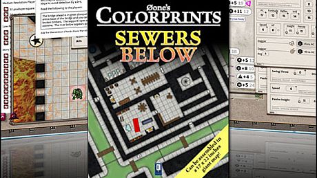 Fantasy Grounds - 0one's Colorprints #5: Sewers Below (Map Pack) DLC