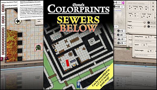 Fantasy Grounds - 0one's Colorprints #5: Sewers Below (Map Pack)