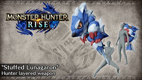 Monster Hunter Rise - "Stuffed Lunagaron" Hunter layered weapon (Switch Axe) DLC