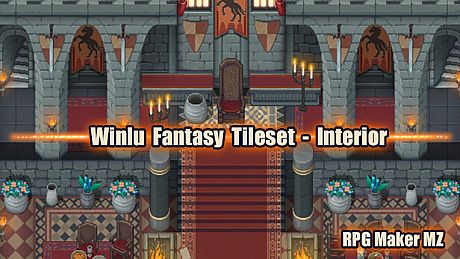 RPG Maker MZ - Winlu Fantasy Tileset -  Interior DLC