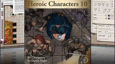 Fantasy Grounds - Heroic Characters 10 (Token Pack) DLC