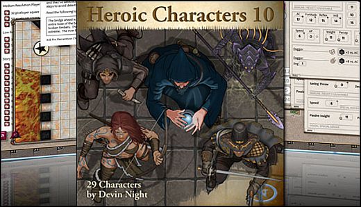 Fantasy Grounds - Heroic Characters 10 (Token Pack)