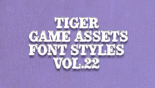 TIGER GAME ASSETS FONT STYLES VOL.22