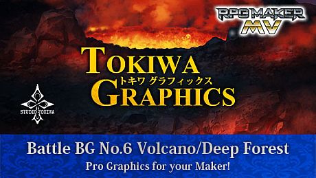RPG Maker MV - TOKIWA GRAPHICS Battle BG No.6 Volcano/Deep Forest DLC