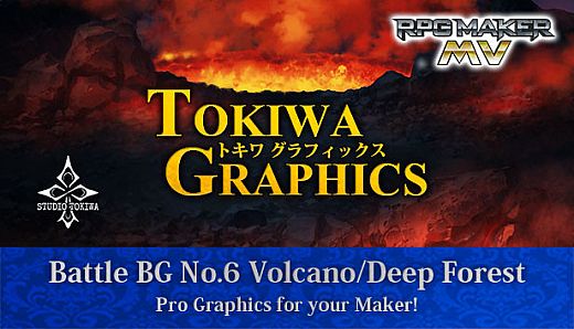 RPG Maker MV - TOKIWA GRAPHICS Battle BG No.6 Volcano/Deep Forest