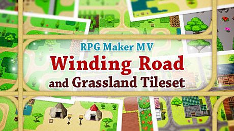 RPG Maker MV - Winding Road and Grassland Tileset DLC
