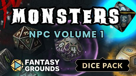 Fantasy Grounds - Monsters NPC Dice Pack Volume 1 DLC