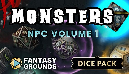 Fantasy Grounds - Monsters NPC Dice Pack Volume 1