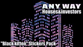 AnyWay! - "Black kitten" Stickers Pack