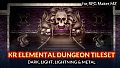 RPG Maker MZ - KR Elemental Dungeon Tileset - Dark Light Lightning Metal