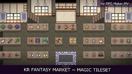 RPG Maker MV - KR Fantasy Market - Magic Tileset DLC