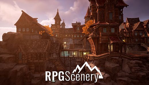RPGScenery - Small Town Scene